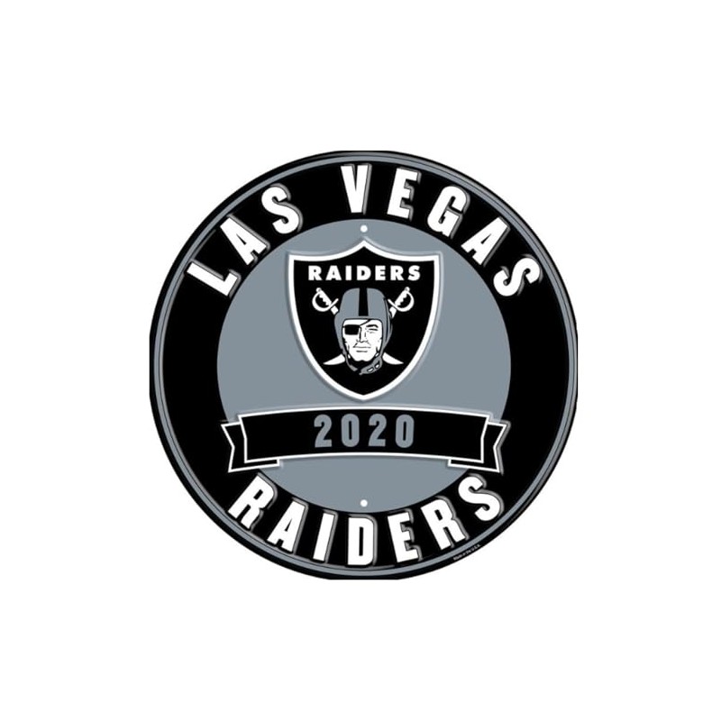 Signs 4 Fun Round Sign | Raiders | 12” Diameter
