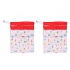 2pcs Cloth Diaper Wet Dry Bags Waterproof Reusable Wet Bags