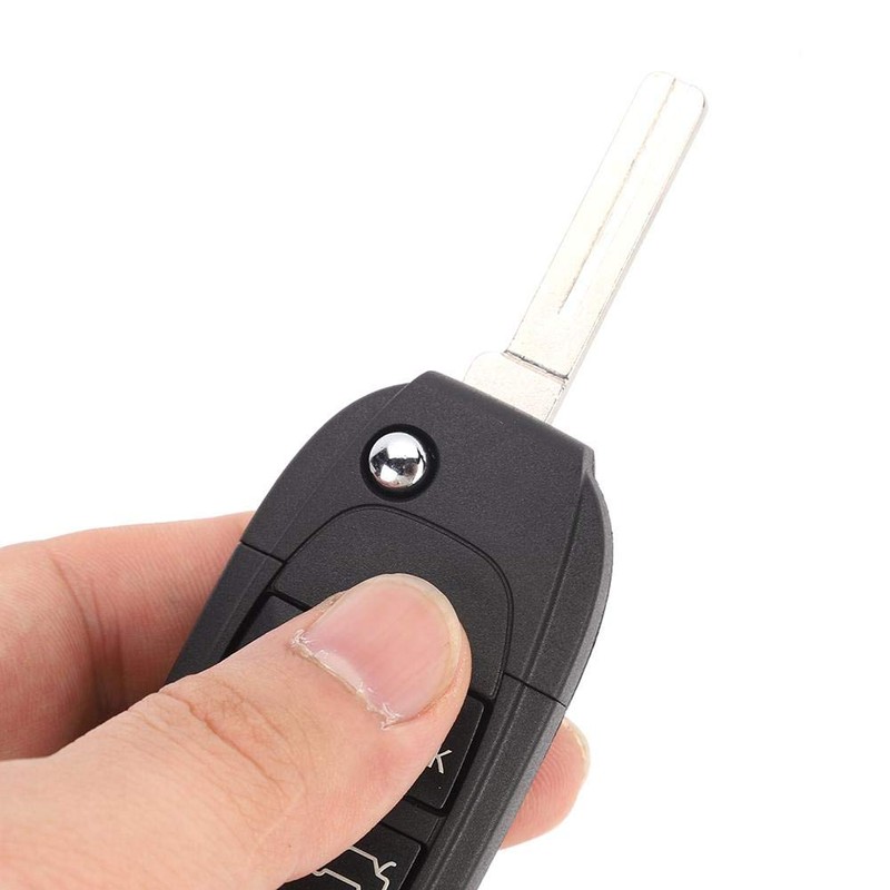 KIMISS 5 Buttons Folding Flip Car Key Case Shell Protect