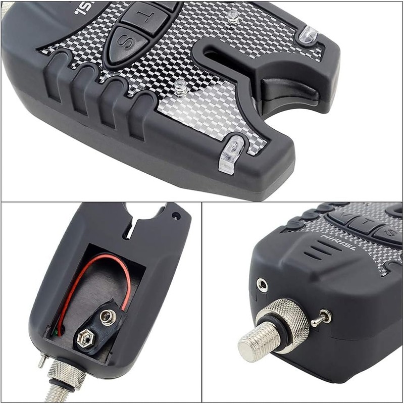TMC 3 x Carp Fishing Bite Alarm and illuminated Swinger