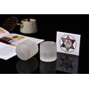 AMOYSTONE Selenite Tealight Holders Natural Crystal Candle Holders Decorative Tealight