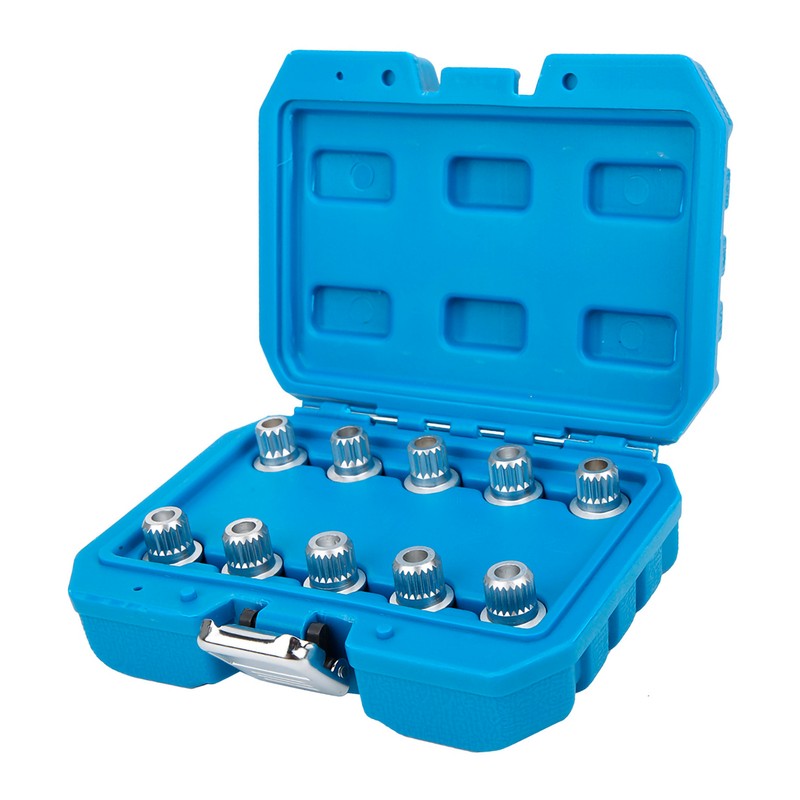 10Pcs Wheel Locking Lug Nut Key Set Remover Installation Anti‑Theft