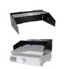 PHYESUVIN Universal Wind Guard and Warming Rack Fit for Griddle