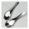 AUXBC 5PCS 5.5” Stainless Steel Soup Spoons, Mirror Polished Long