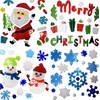 16 Sheets Christmas Window Stickers, Christmas Gel Clings