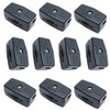 Luomorgo 3A 125VAC Lamp Black Inline Rotary Cord Switch 10pcs