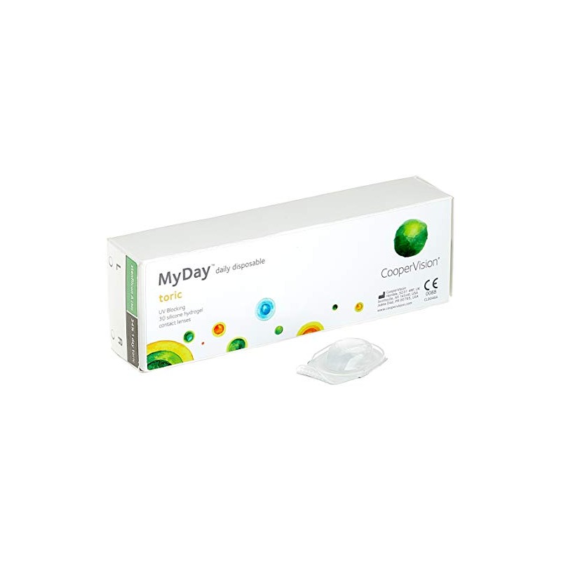 MYDAY Daily disposable Torisch Tageslinsen weich, 30 Stück / BC