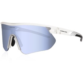 Queshark Fast Glasses, Cycling Glasses Men Women, TR90 Frame & UV400 Protection, Sports Sunglasses Women Men for MTB Driving Cycling Running Golf