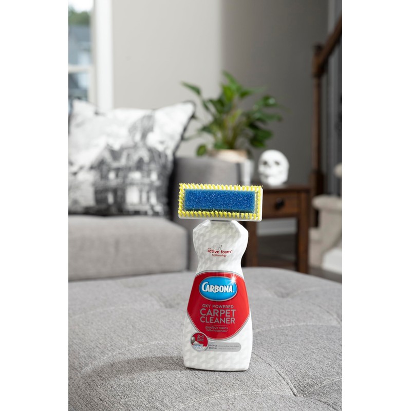 Carbona Carpet Cleaner with Brush | Oxy-Powered Foam for Spot