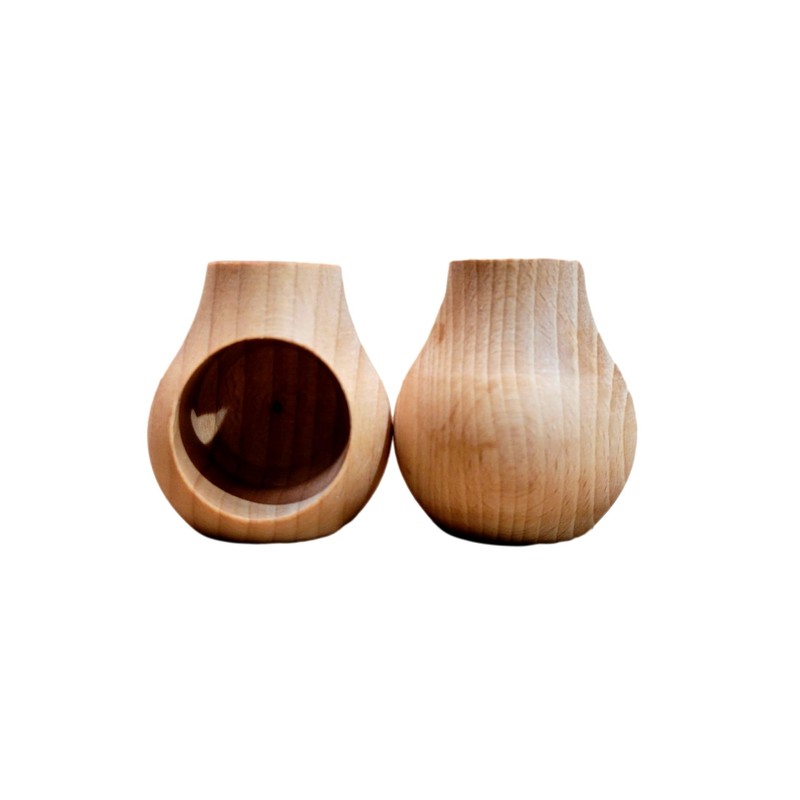 Wooden World 2 Nutcrackers Set Dark Brown and Toadstool Nutcracker