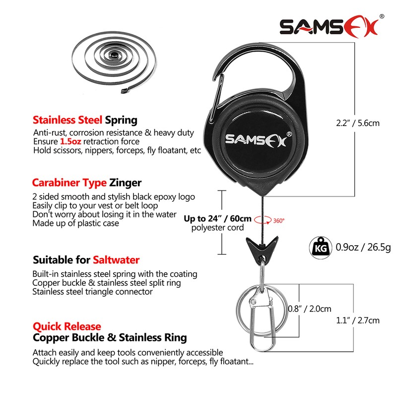SAMSFX Fishing Quick Knot Tying Tool 6 in 1 Fly