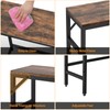 Livofloral Narrow Console Table, 29.5" Entryway Table with 2 Support