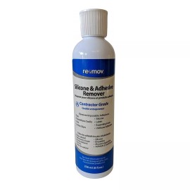 Remov RE-MOV Adhesive & Silicone Remover, Ready-to-Use Non-Solvent Based 8-oz Bottle