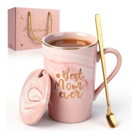 Taza De Café Con La Mejor Mamá Del Mundo, Regalo Novedoso Pa