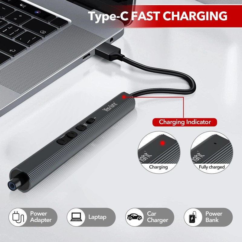 N/A YesRight Mini Electric Screwdriver for Electronics, 155-in-1 Precision Repair