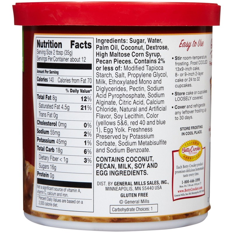 Betty Crocker Rich & Creamy Frosting - Coconut Pecan -
