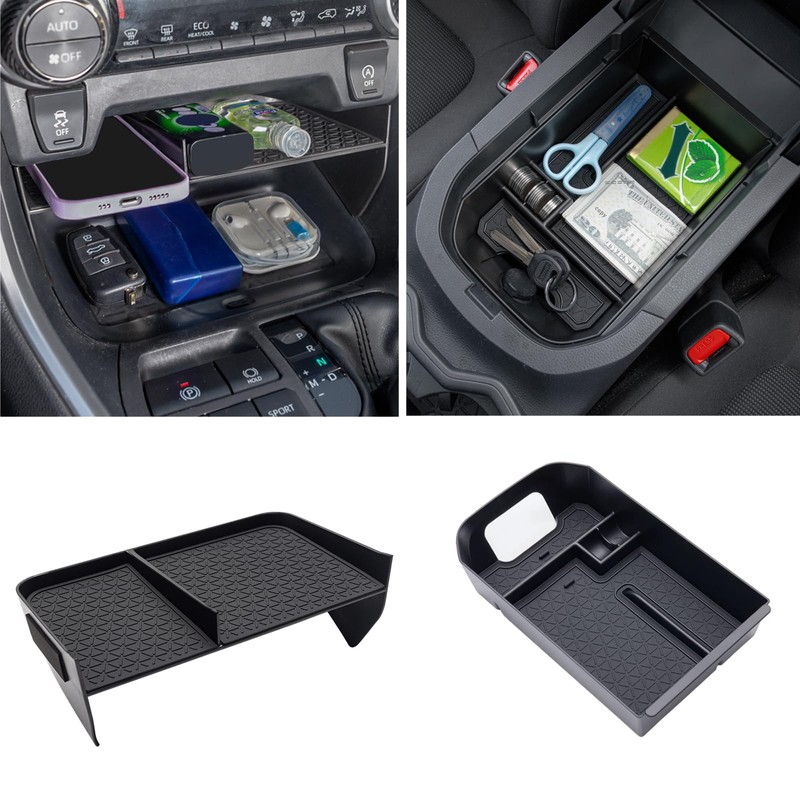 JDMCAR Upgraded Center Console Organizer Compatible with Toyota RAV4 2025