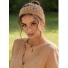 Handmade Crochet Boho Headbands for Women, Adjustable Tie Knit Hippie