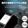Elecom FM Transmitter, Bluetooth, 2 USB Ports, 2.4A, Heavy Bass,