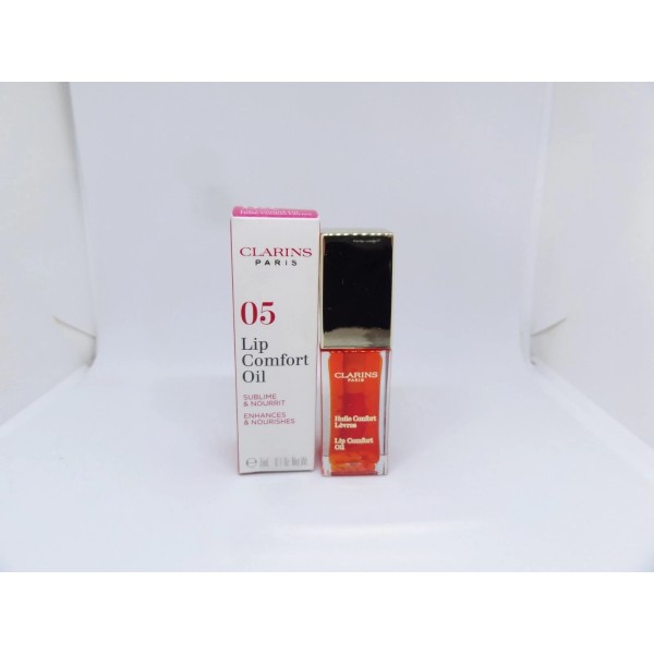 CLARINS Lip Comfort Oil~05 Tangerine~7 mL/0.1 Oz.~BNIB