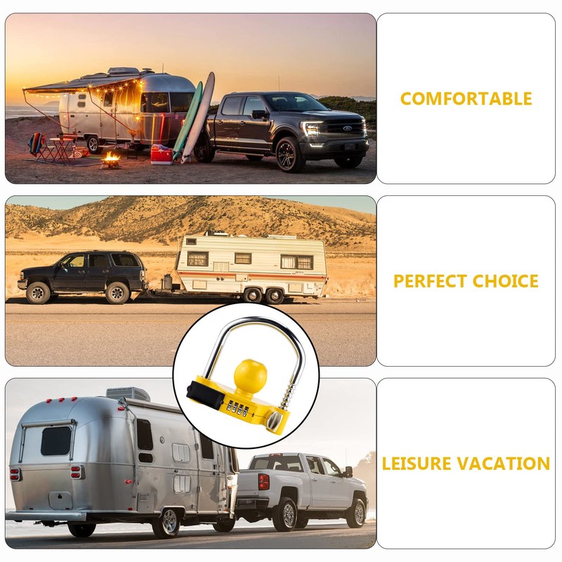 Covienapp Trailer Hitch Lock Adjustable Tow Hitch Lock Universal Ball
