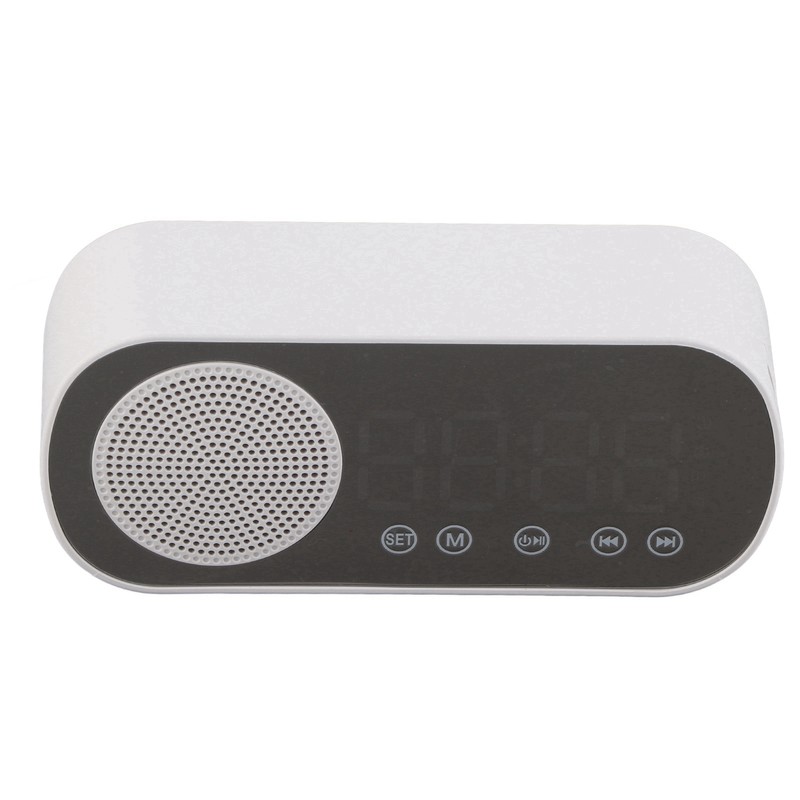 Digital Alarm Clock HIFI FM Radio Rechargeable Bluetooth 5.0 Speaker