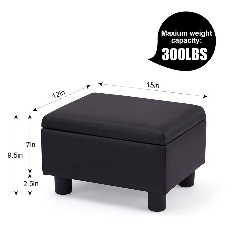 BAKSEA Small Foot Stool Under Desk Foot Stools Ottoman Footstool
