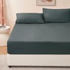 RUIKASI Double Fitted Sheet Deep - Dark Grey Bottom Sheet