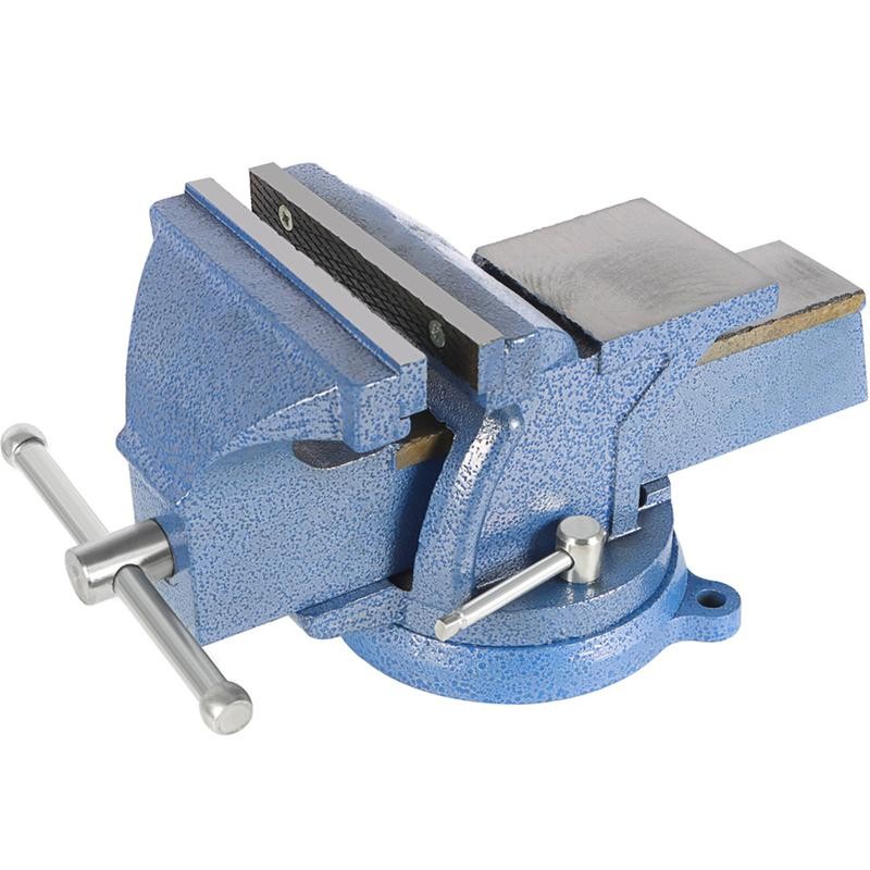 6" Heavy Duty Bench Vise with Anvil Swivel Table Top