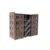 Walthers Cornerstone Series Kit HO Scale Parkview Terrace Apartment Back