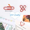 Coloured Paper Clips,100 PCS Paper Clips,Coloured Metal Paper Clips Paper