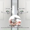 Malimali Commercial Door Handle with Occupied Sign, Bathroom Door Handle
