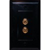 Unique Products Online Black Speaker Wall Plate 2 Post for