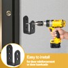 2 Pack Heavy Duty 2x4 Door Barricade Brackets Steel U