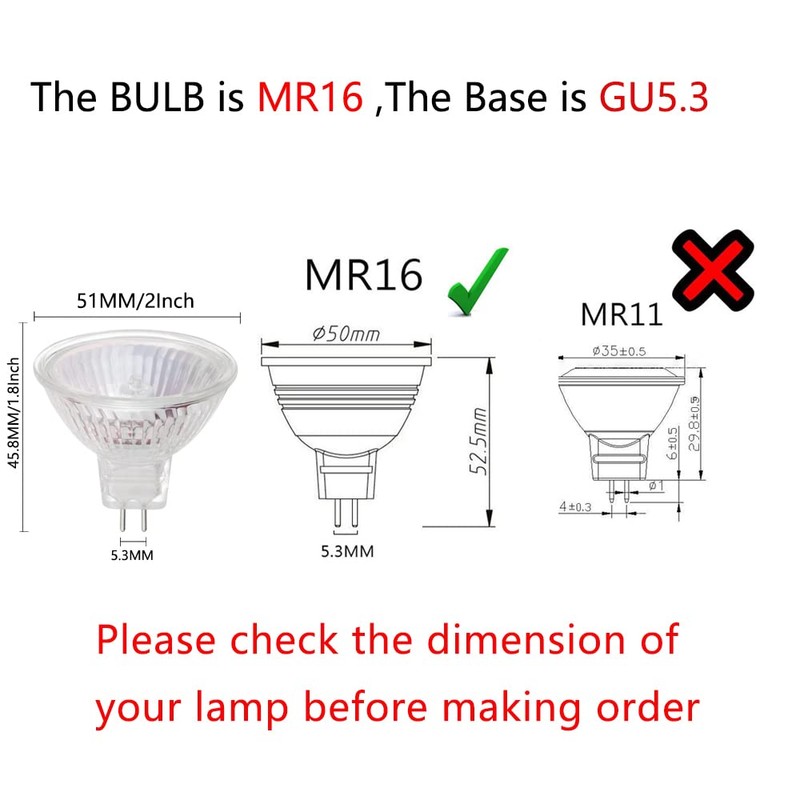 MR16 35W 12V MR16 GU5.3 Halogen Spotlight Warm White Set