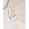Mameloly Pearl Necklaces for Women Dainty 14K Gold Plated O-link