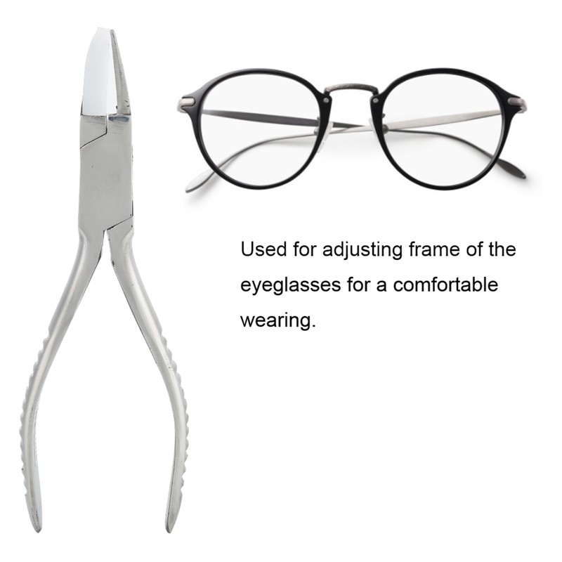Stainless Steel Optical Eyeglasses Frame Adjusting Pliers Eye Glasses Repairing