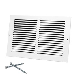 Howeall 12"W x 8"H [Duct Opening Size] Steel Return Air Grille, Air Return Vent Cover for Ceiling and Sidewall - HVAC Air Vent Covers - [Outer Dimensions: 13.75"W x 9.75"H]