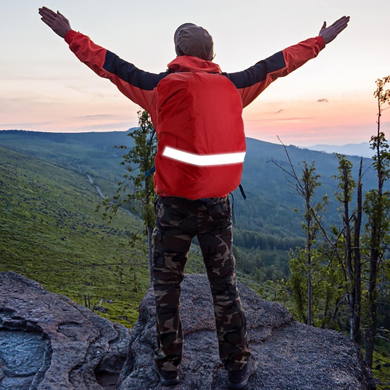 Backpack Rain Cover with Reflective Strip, Waterproof Ultralight Backpack Cover