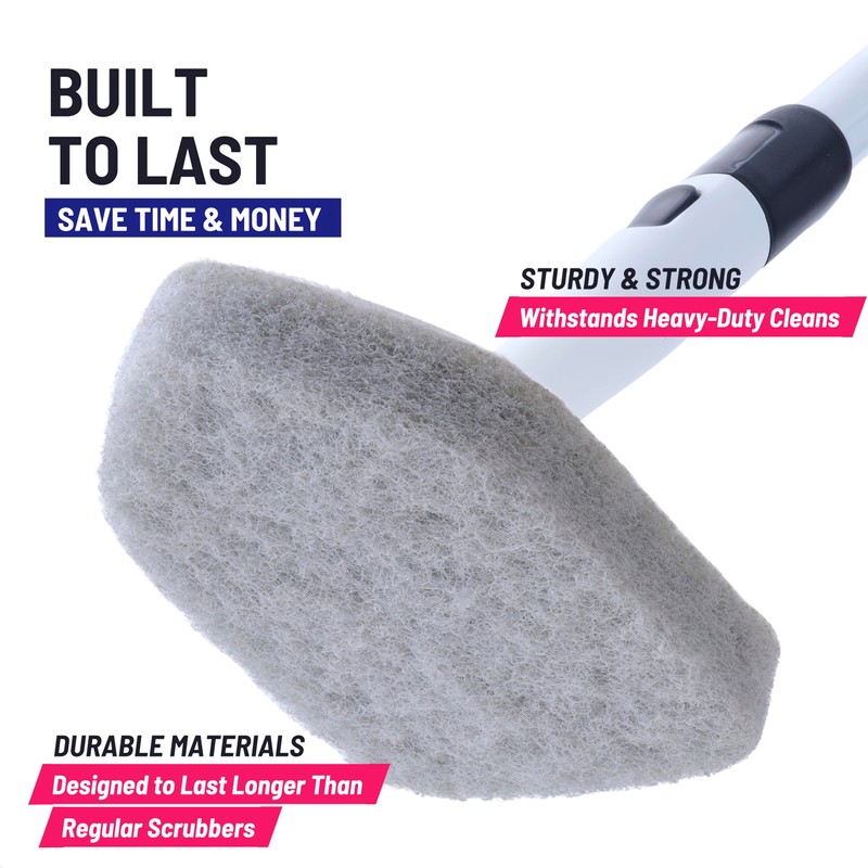 Moku Home Replacement Scrubber Refill for Extendable Tub Tile Shower