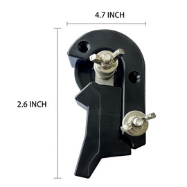 Cut Off Switch Electric Fence Switch of Plastic Single Pole Portable Reliable Power Control Black