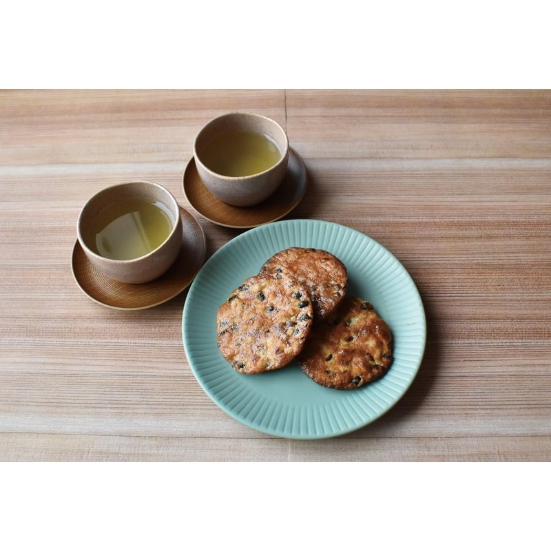 SANKO Marudaizu Senbei Umakuchi Soy Sauce 10PC, Whole Black Soybean
