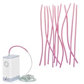 BuyUp 12 Pack Oxygen Tubing Support Crimp Straightener for Portable Oxygen Concentrator Oxygen Hose Nasal Cannula Oxygen Tubing Accessories (Pink)