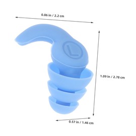 Operitacx 2 Paare Silikon Ohrstöpsel für Lärmreduzierung Wiederverwendbare Wasserdichte Gehörschutz Ohrstöpsel für Schlaf Schwimmen und Konzerte Komfortable Flexible Ohrenstöpsel für