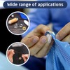 JUAYING 10 PCS Hand-Working Sewing Thimble, Metal Finger Shield Ring,