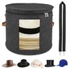VanlonPro Large Hat Storage Box for Women & Men, 19"