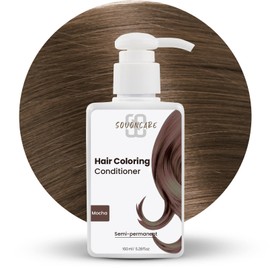 SOVONCARE Hair Color Depositing Conditioner, Semi Permanent for Colored Hair 5.28 OZ, Mocha Hair Dye Results in 10 Mins, Haircare Color Cruelty-Free