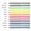 Eziglide Jumbo TriGrip Colouring Pencils, Box of 48 Triangular Pencils,