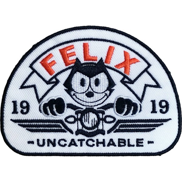 Phelix The Cat UCC Embroidered Patch Patch with Iron Glue Headlight