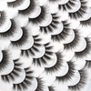 Oreola False Eyelashes, Dramatic Fluffy Faux Mink Eyelashes, Pack of